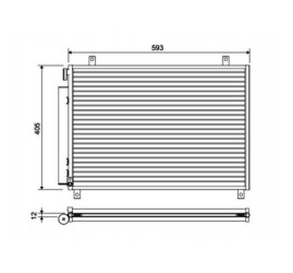 CHŁODNICA KLIMATYZACJI SUZUKI SWIFT V 1,0 1,2